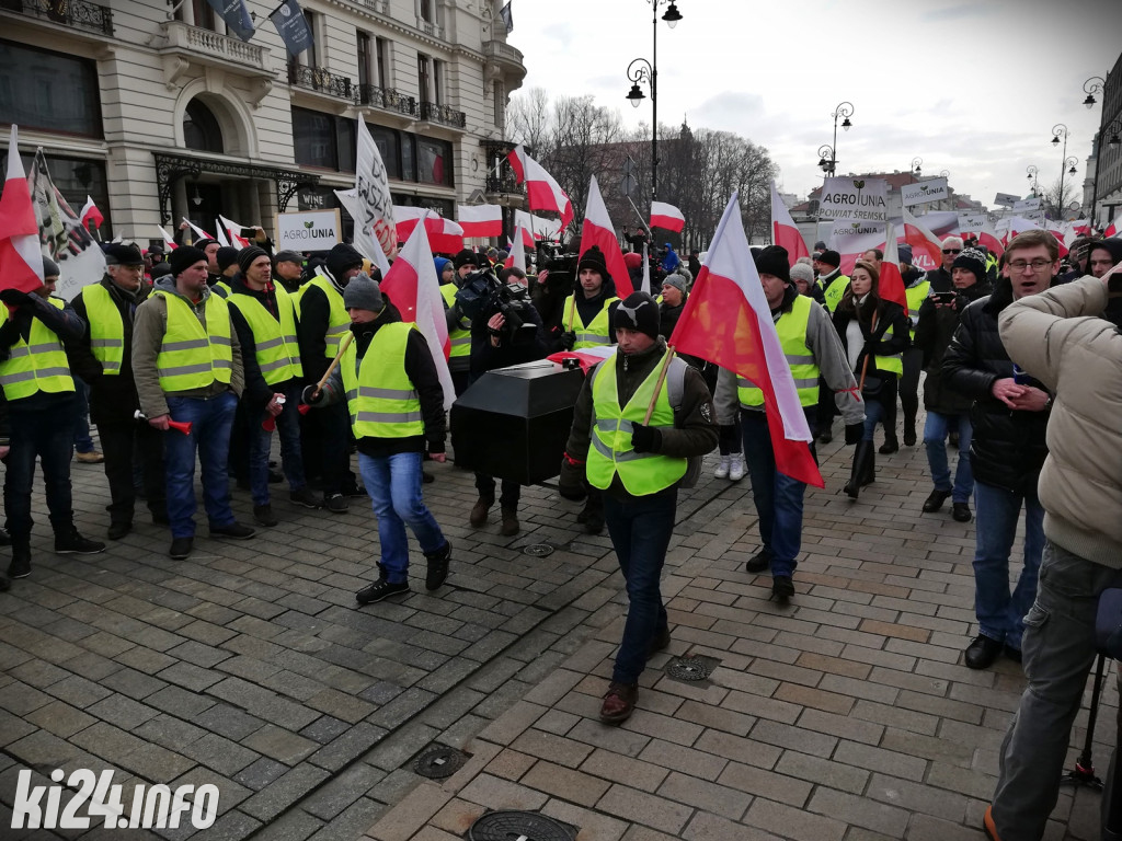Protest rolników w Warszawie