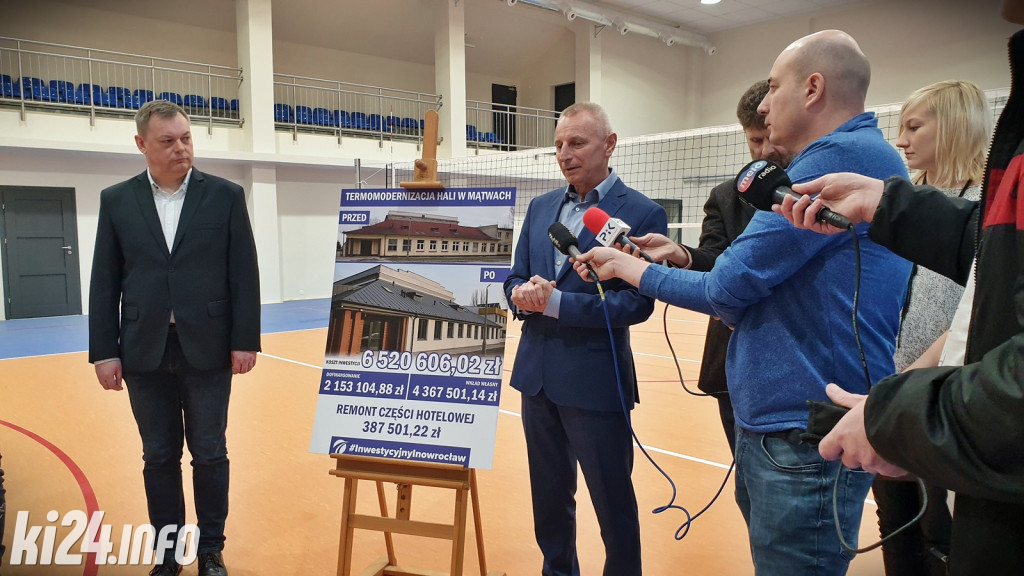 Hala w Mątwach po remoncie