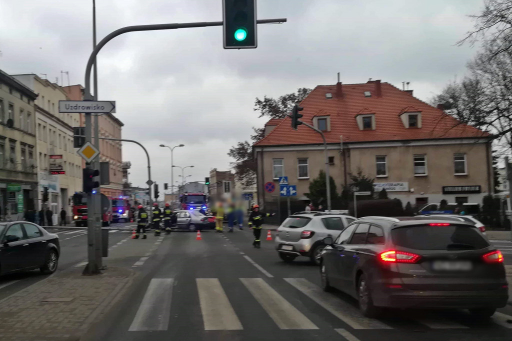 Groźny wypadek na Staszica