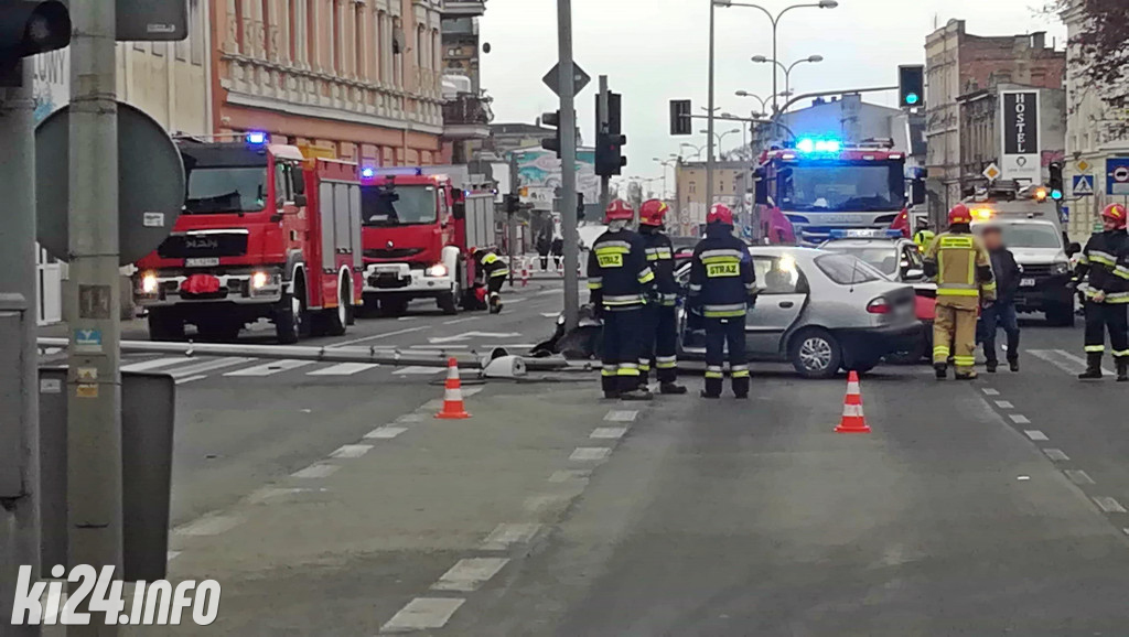 Groźny wypadek na Staszica