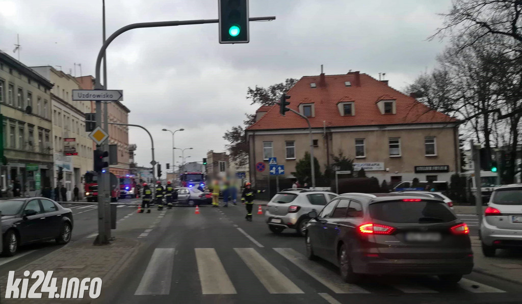 Groźny wypadek na Staszica