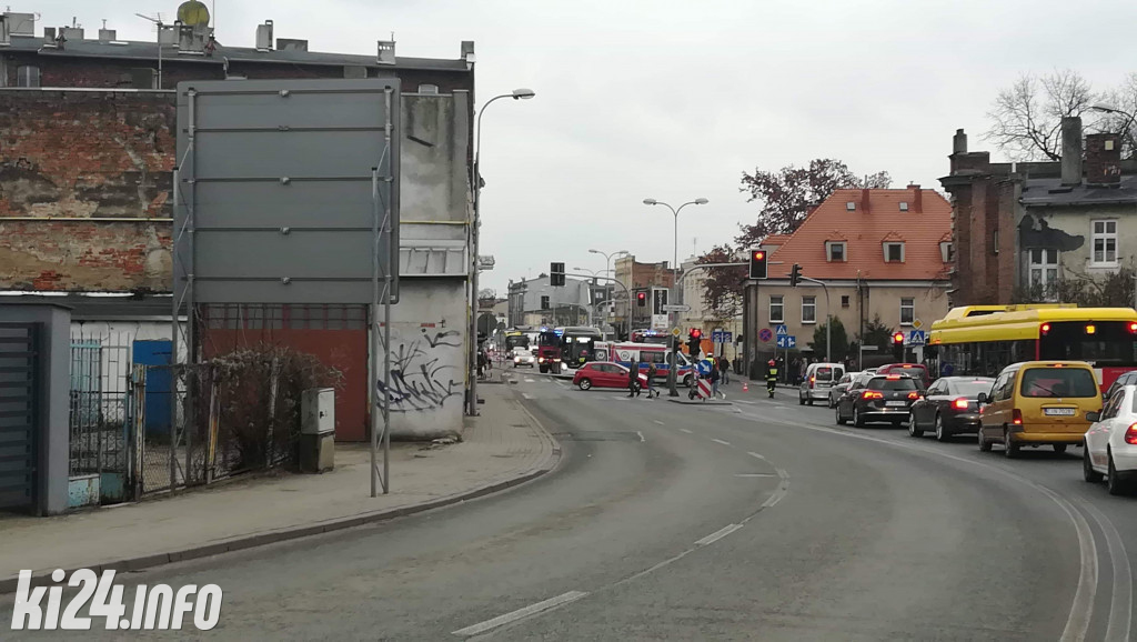 Groźny wypadek na Staszica