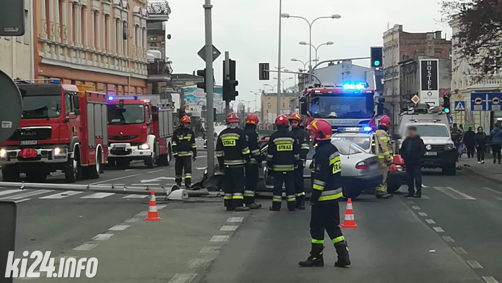 Groźny wypadek na Staszica