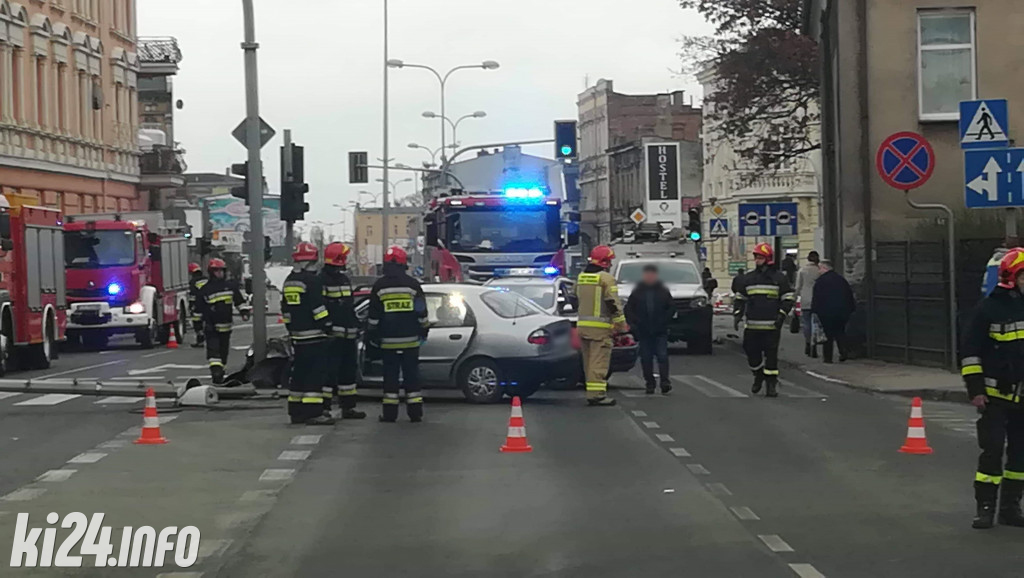 Groźny wypadek na Staszica