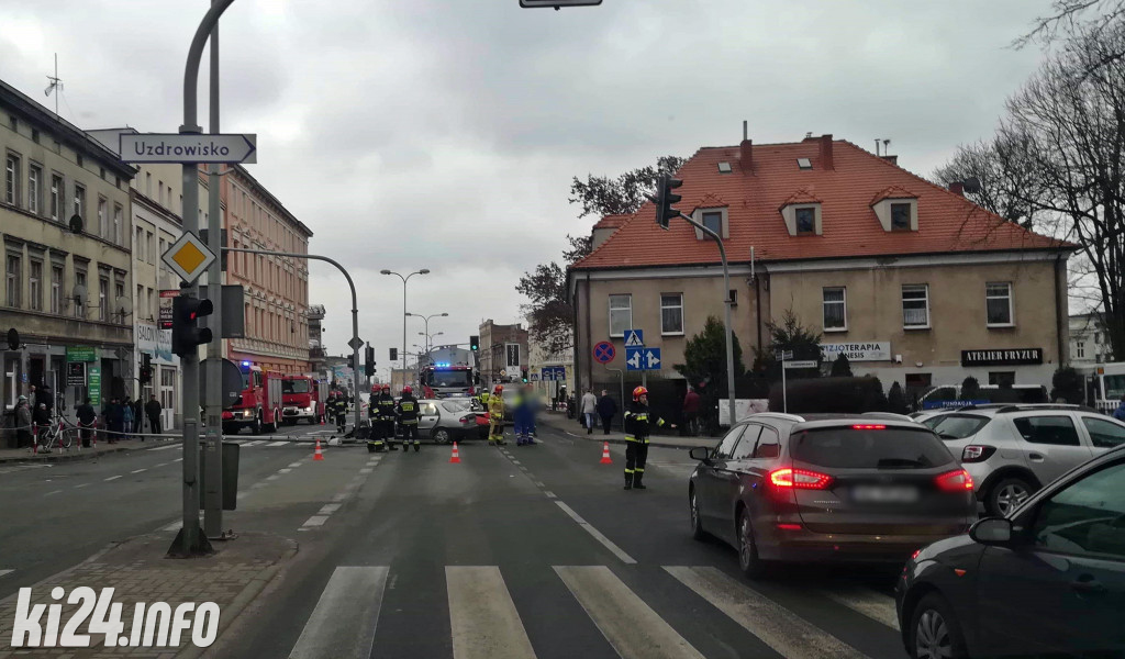 Groźny wypadek na Staszica