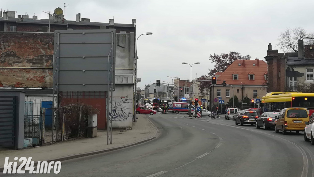 Groźny wypadek na Staszica