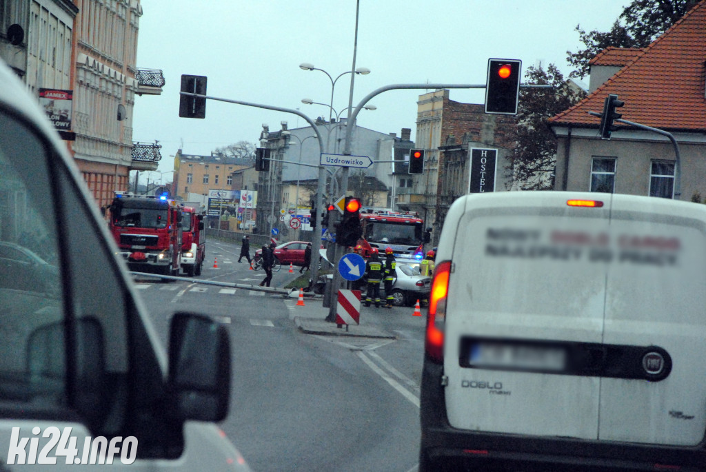 Groźny wypadek na Staszica