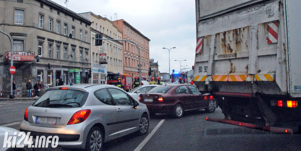 Groźny wypadek na Staszica