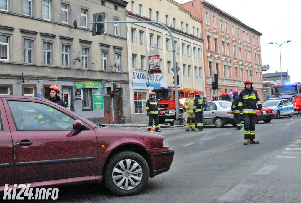 Groźny wypadek na Staszica