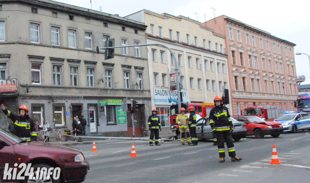 Groźny wypadek na Staszica