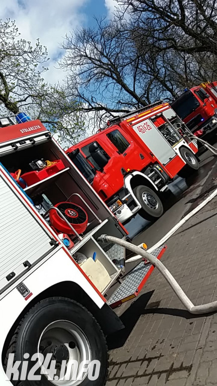 Pożar składowiska opon