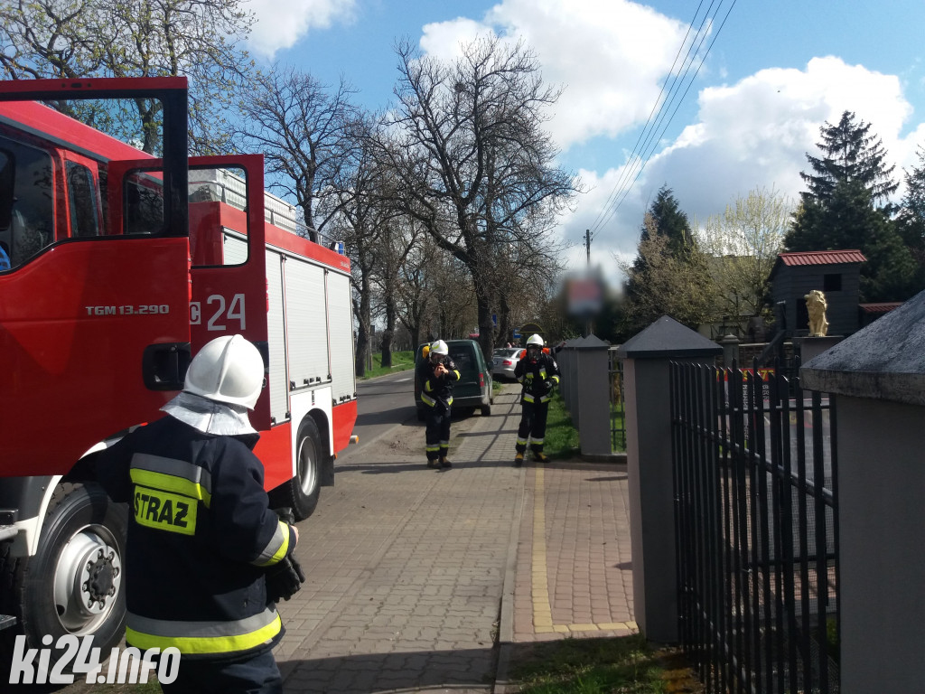 Pożar składowiska opon