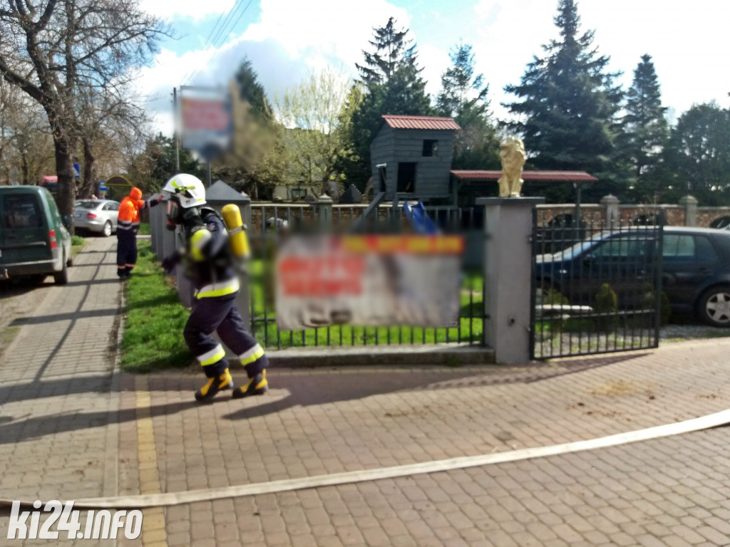 Pożar składowiska opon