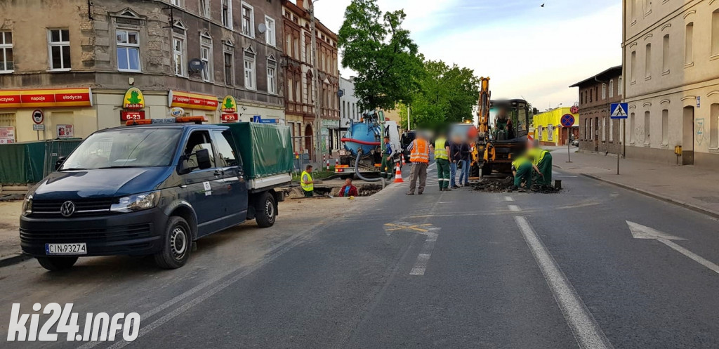 Awaria wodociągu na Toruńskiej
