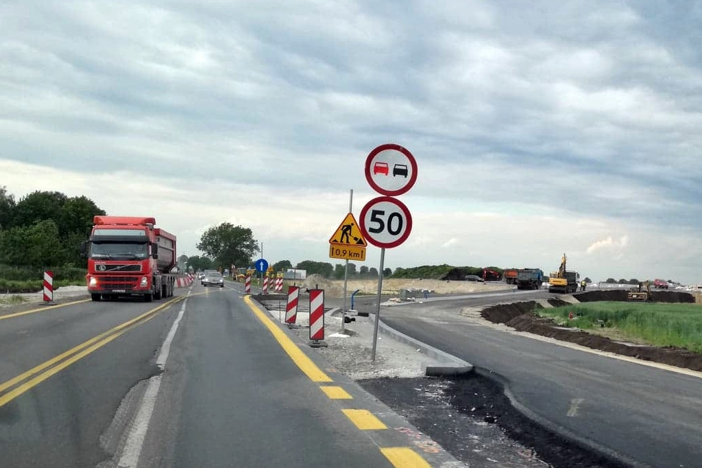 Utrudnienia drogowe w Sławęcinku