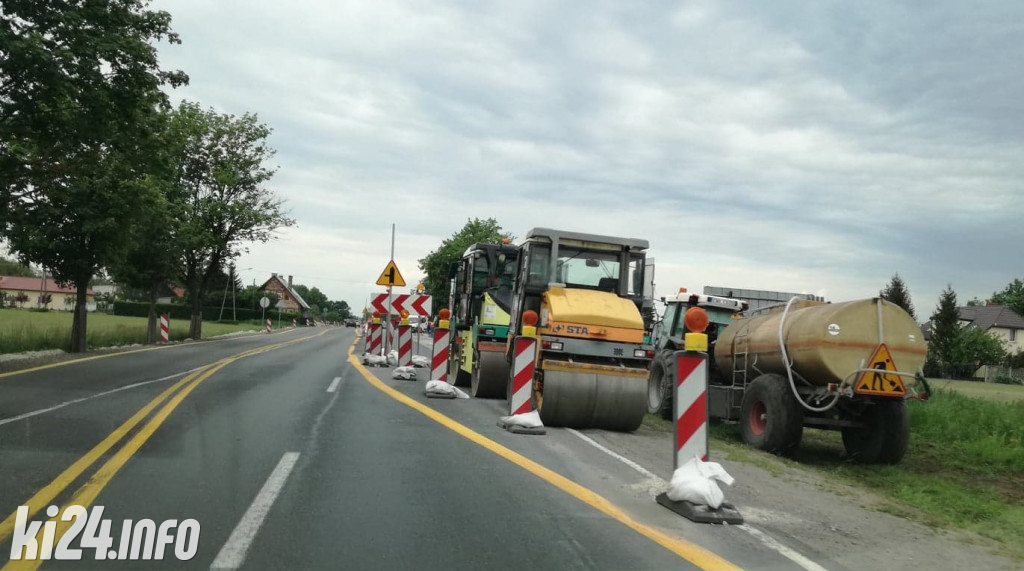 Utrudnienia drogowe w Sławęcinku