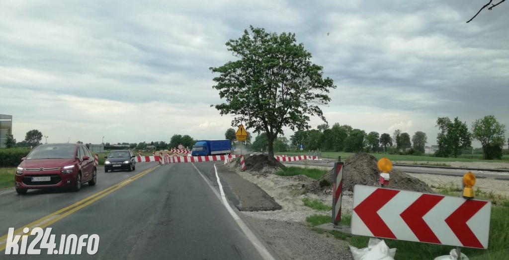Utrudnienia drogowe w Sławęcinku