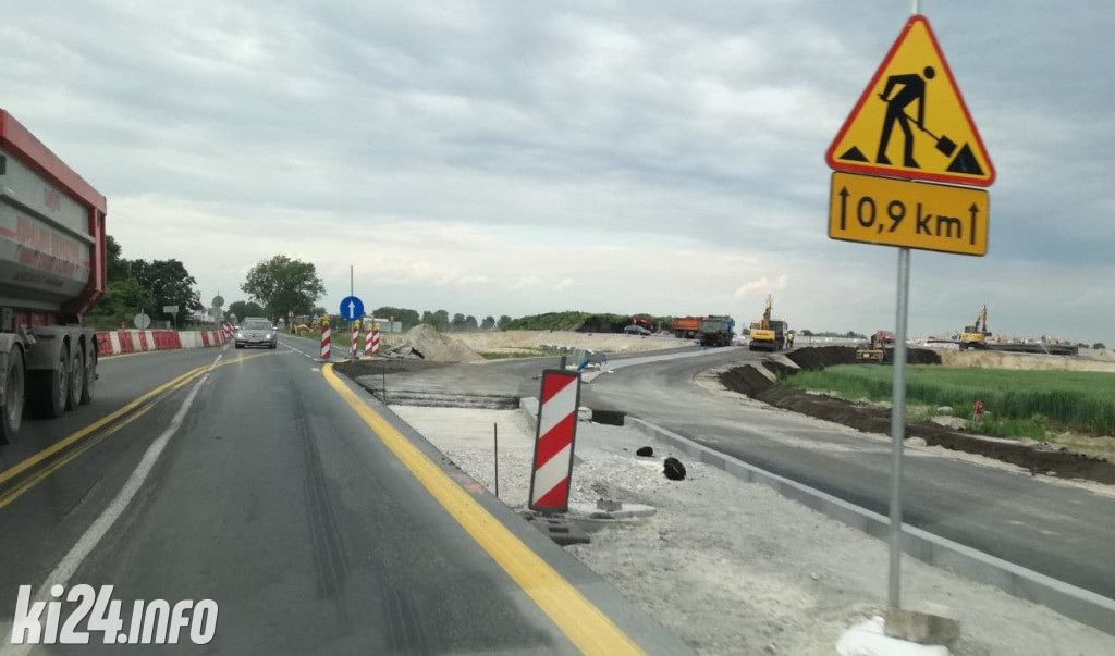 Utrudnienia drogowe w Sławęcinku