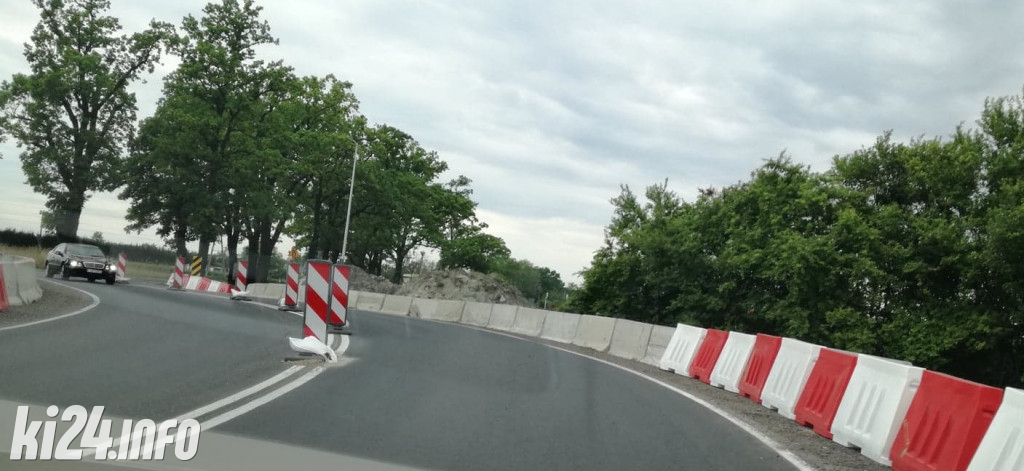 Utrudnienia drogowe w Sławęcinku