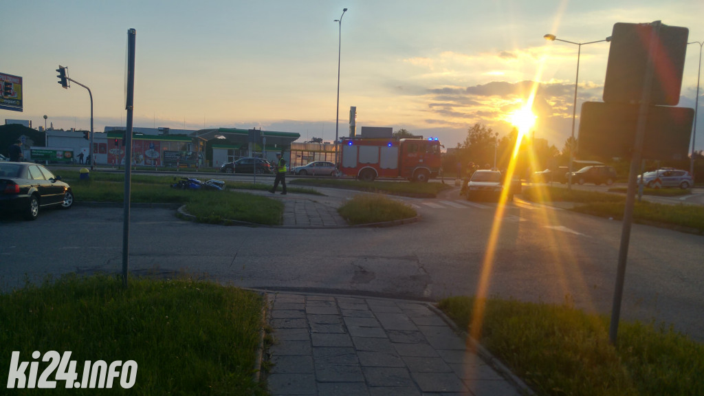 Wypadek koło szpitala