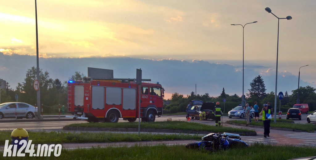 Wypadek koło szpitala