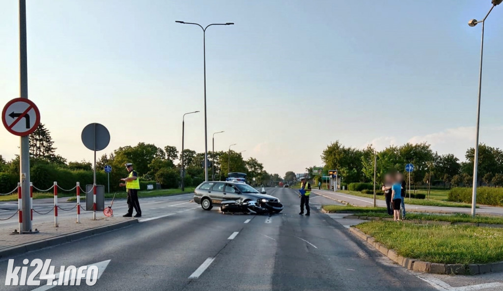 Wypadek koło szpitala
