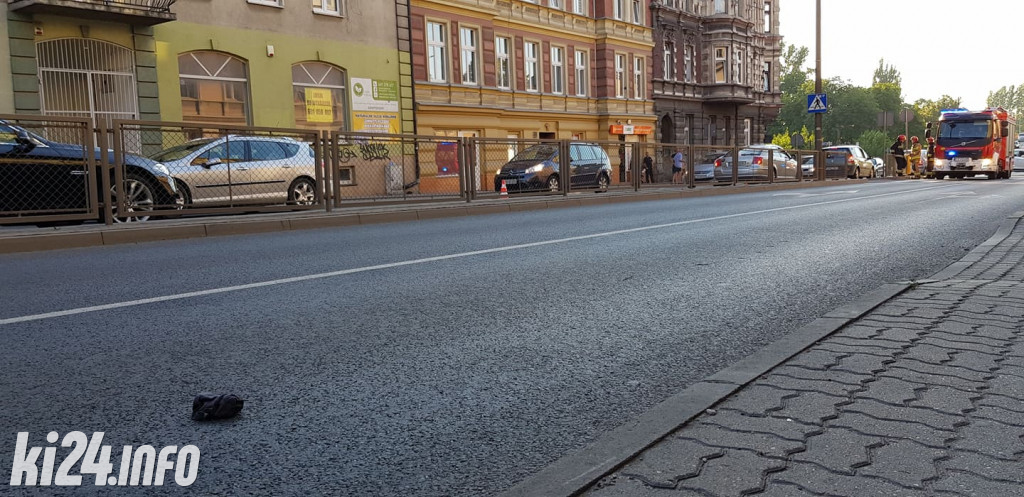 Potrącenie rowerzysty na ul. Dworcowej