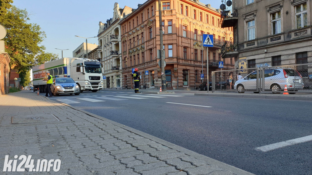 Potrącenie rowerzysty na ul. Dworcowej
