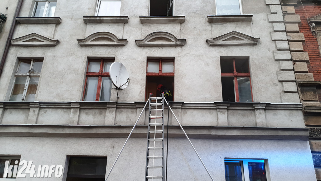 Duża akcja strażaków w centrum Inowrocławia