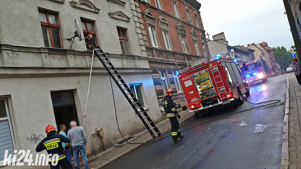 Duża akcja strażaków w centrum Inowrocławia