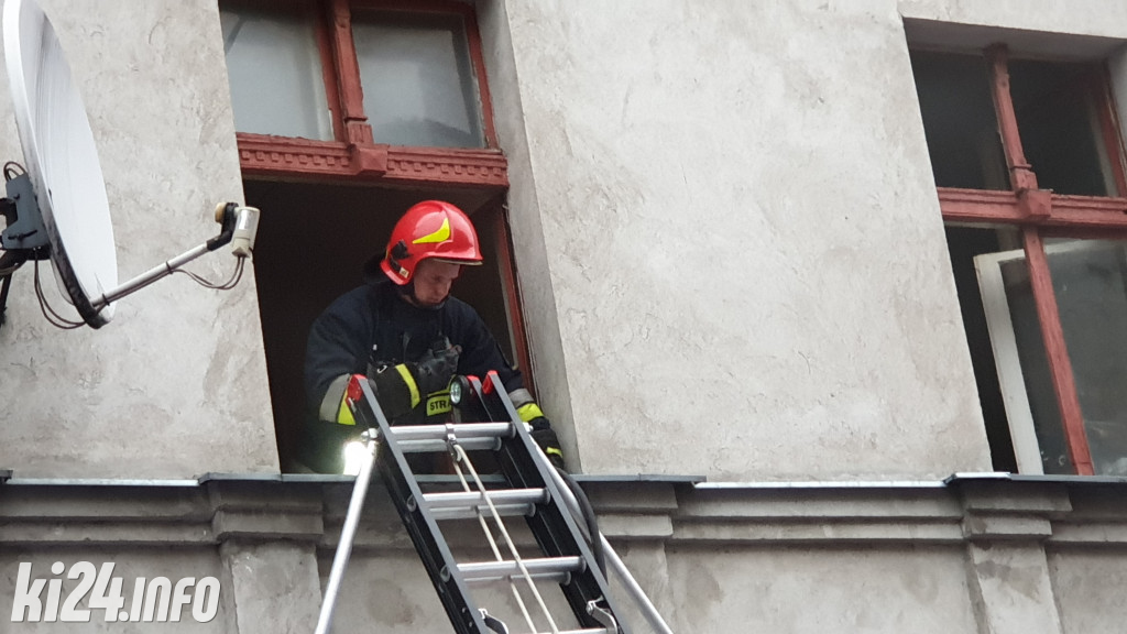 Duża akcja strażaków w centrum Inowrocławia
