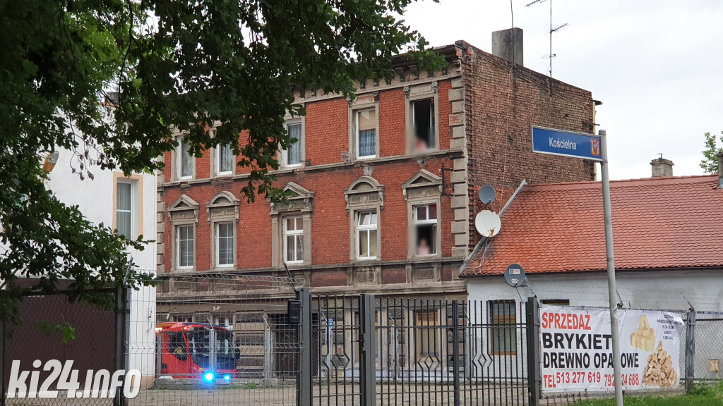 Duża akcja strażaków w centrum Inowrocławia