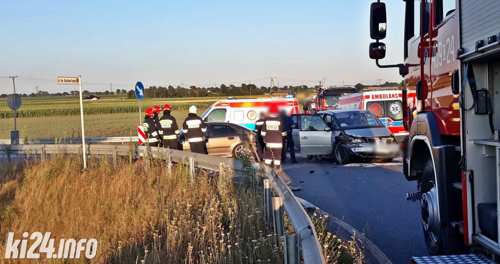 Wypadek na obwodnicy Janikowa