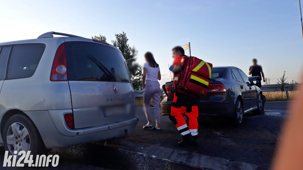 Wypadek na obwodnicy Janikowa