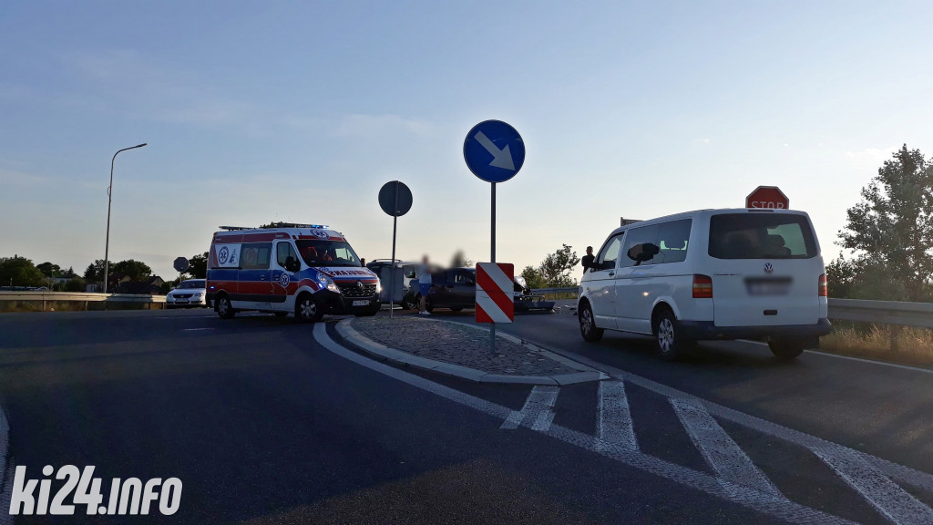 Wypadek na obwodnicy Janikowa