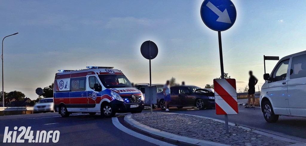 Wypadek na obwodnicy Janikowa