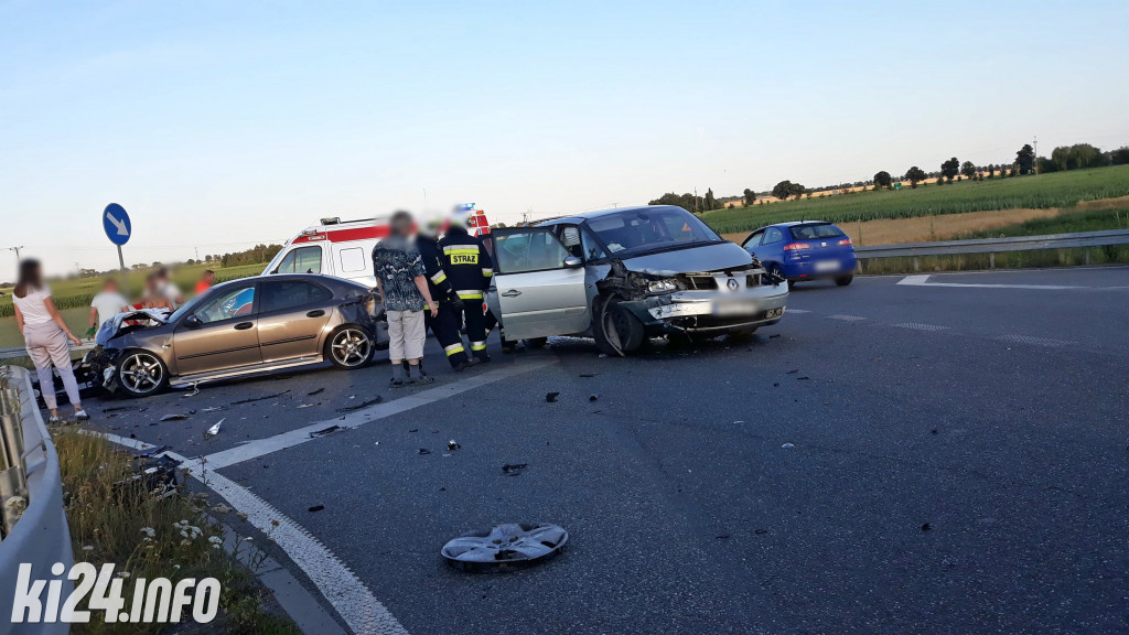 Wypadek na obwodnicy Janikowa