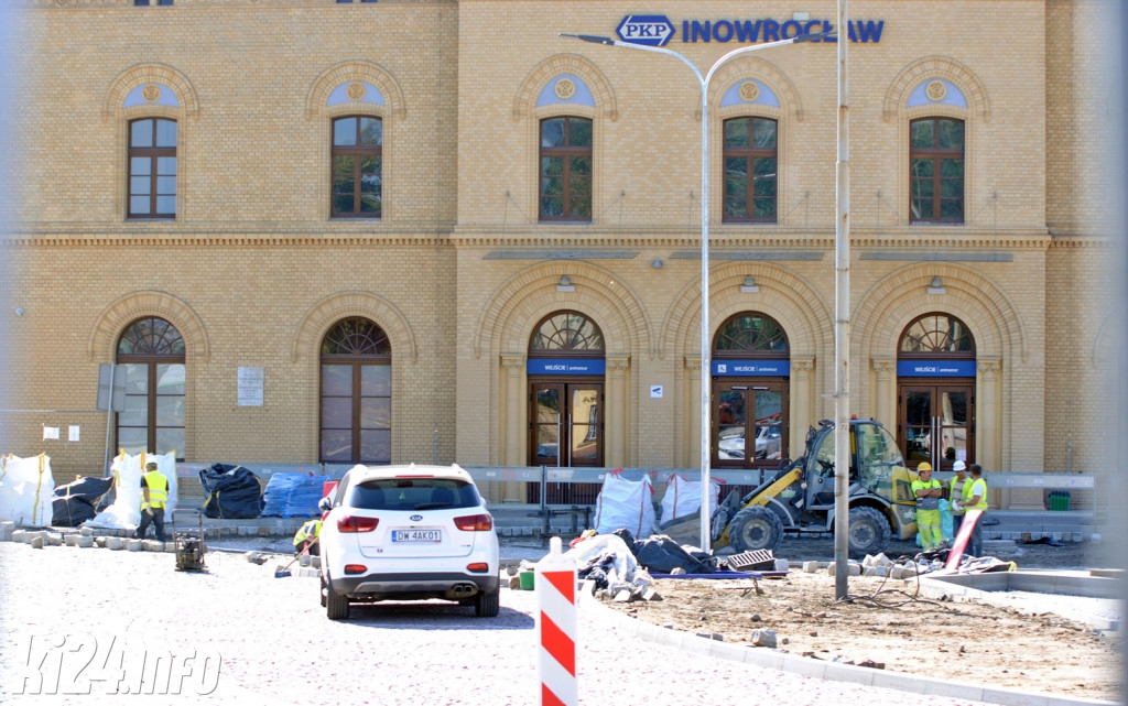 Prace remontowe przy Dworcu PKP
