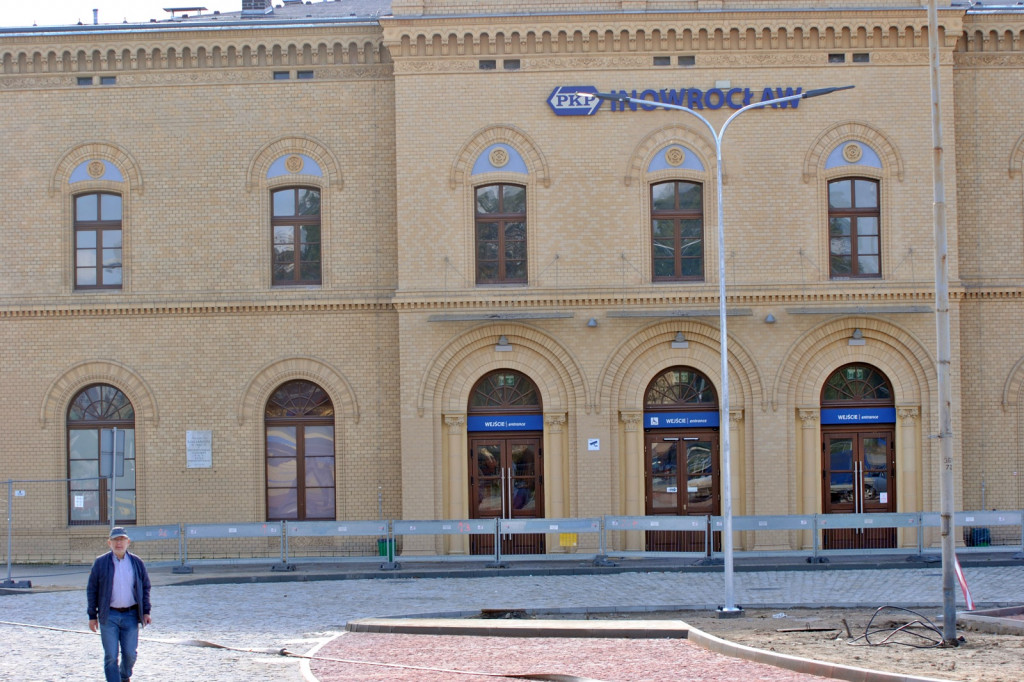 Prace remontowe przy Dworcu PKP