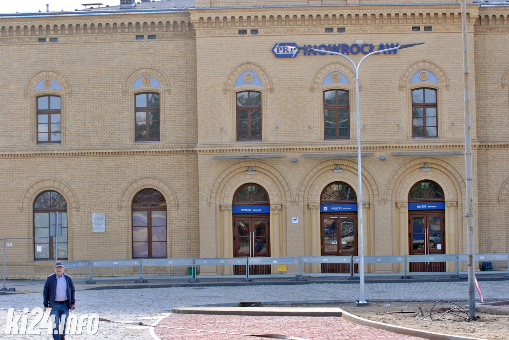 Prace remontowe przy Dworcu PKP