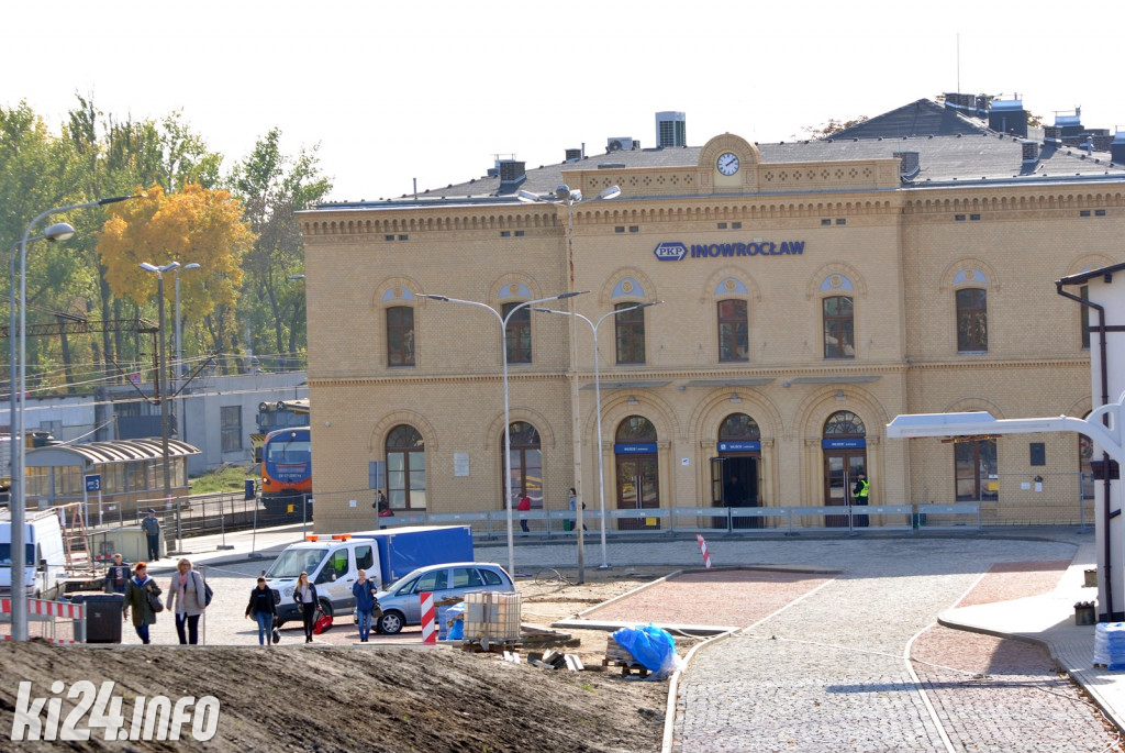 Prace remontowe przy Dworcu PKP