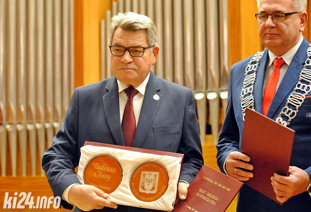 Tadeusz Chęsy Honorowym Obywatelem Miasta Inowrocławia