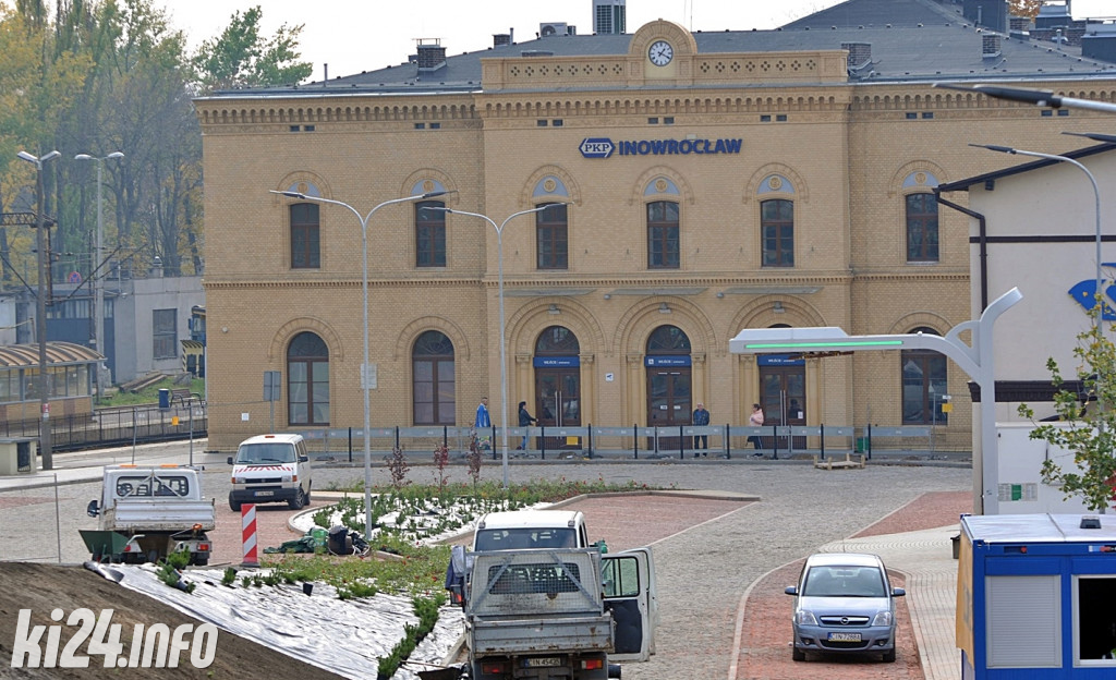 Prace remontowe przy Dworcu PKP