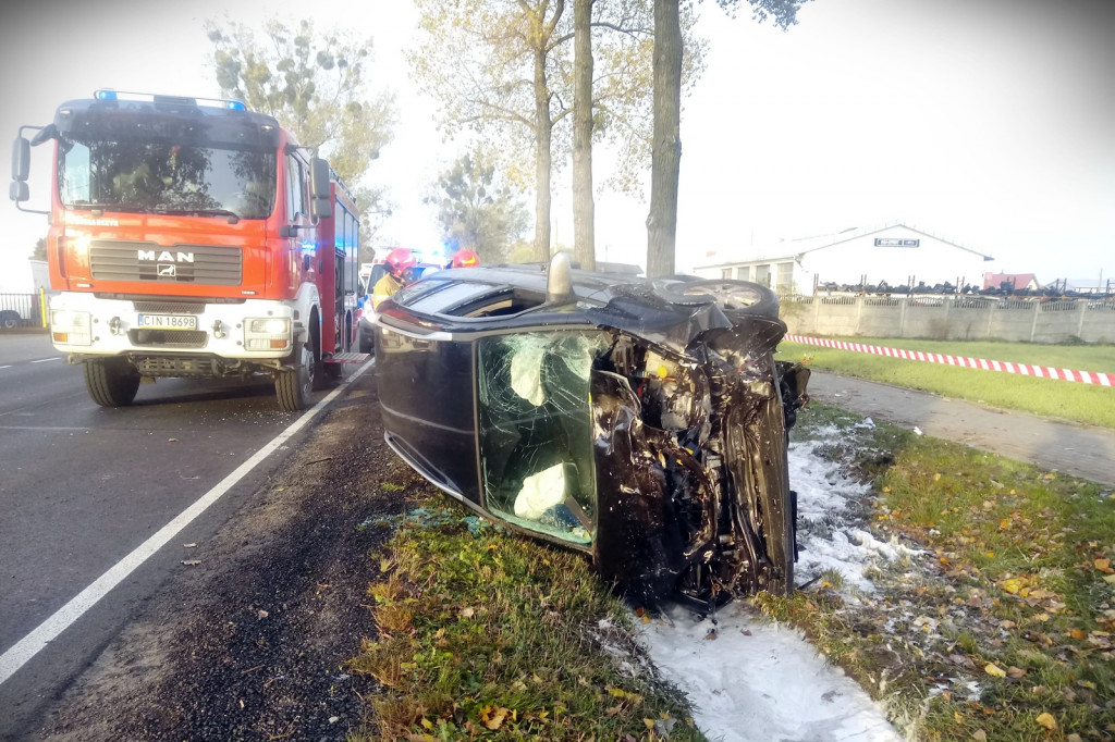 Czołowe zderzenie w Gniewkowie