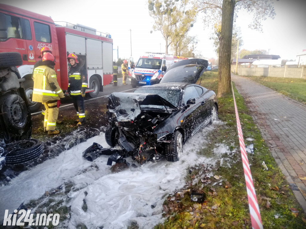Czołowe zderzenie w Gniewkowie