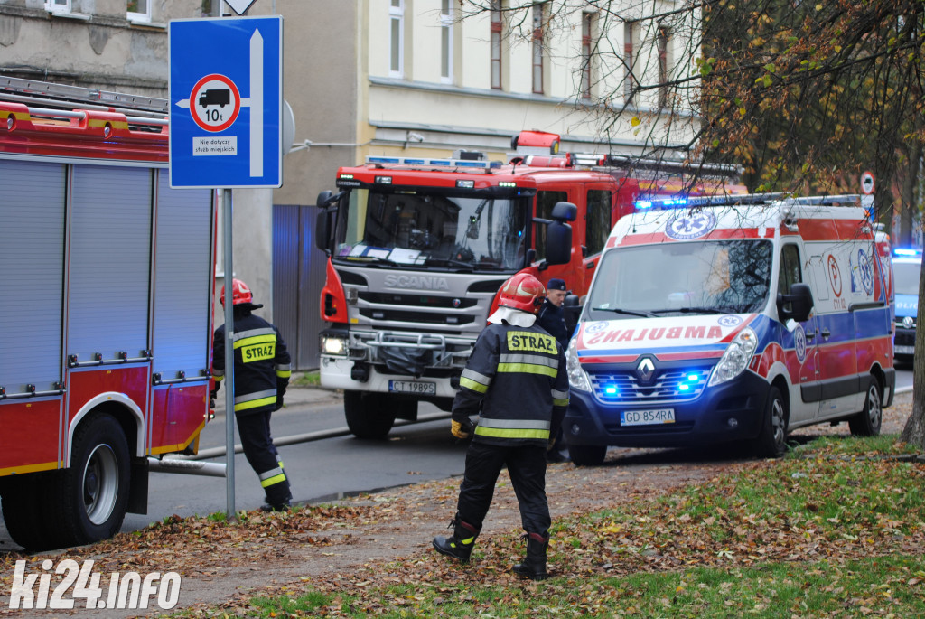 Pożar przy ul. Orłowskiej