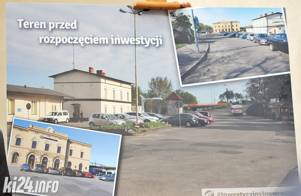 Plac przed dworcem PKP po remoncie