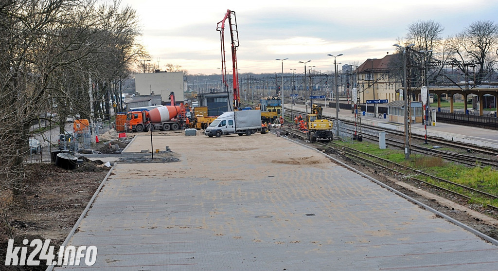Prace budowlane przy Dworcu PKP