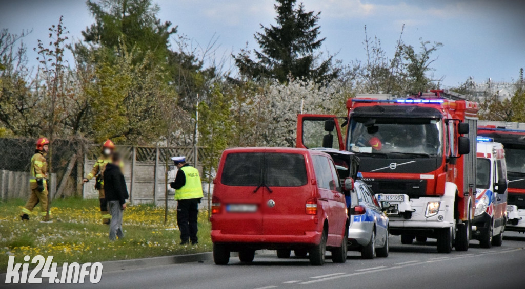 Wypadek motocyklisty na ul. Pileckiego