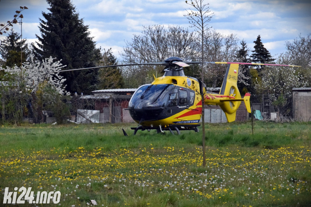 Wypadek motocyklisty na ul. Pileckiego